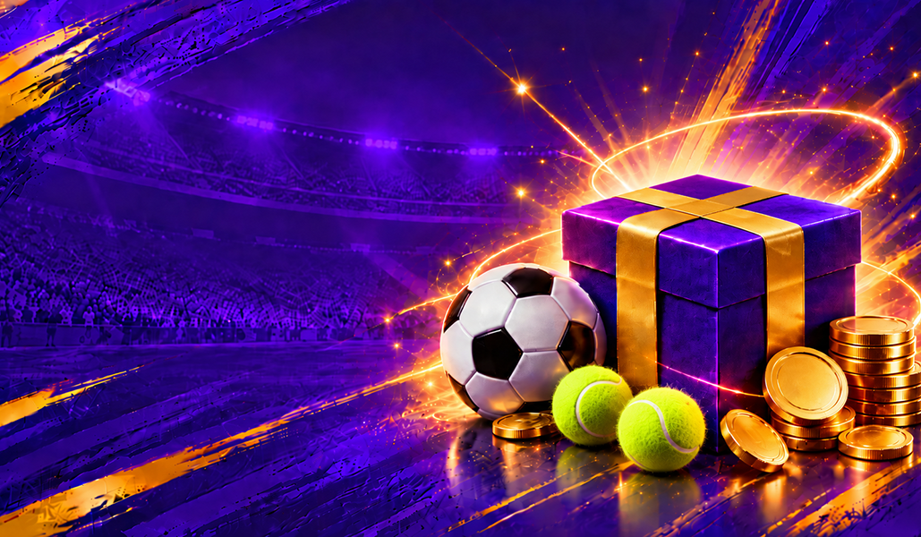 Just4win bonus casino et inscription, jeu d'argent fiable : coffret cadeau, ballons de foot, balle de tennis et pièces